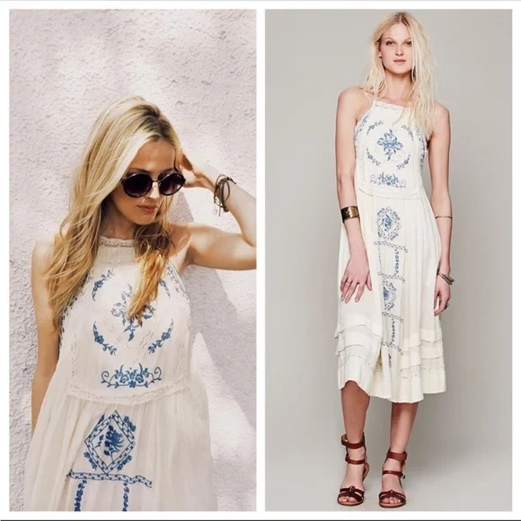 Free People Diamonds in the Sky Dress - Picture 1 of 10